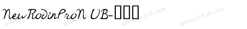 NewRodinProN UB字体转换